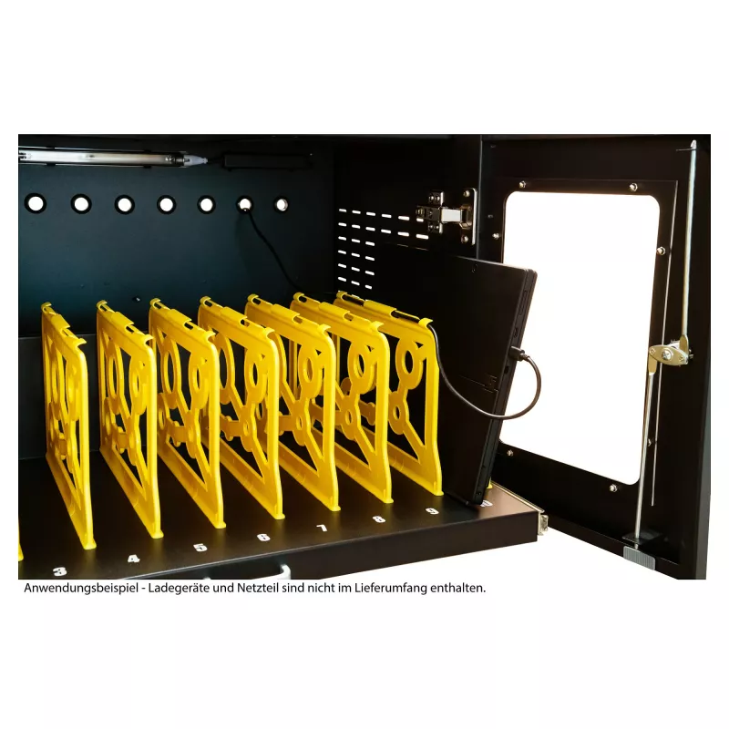 GoodConnections ANTARES N20E sülearvutite laadimiskäru kuni 15,6 inch UVC-desinfitseerimisega, must