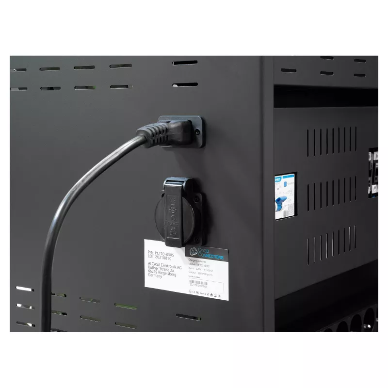 GoodConnections ANTARES N20E sülearvutite laadimiskäru kuni 15,6 inch UVC-desinfitseerimisega, must
