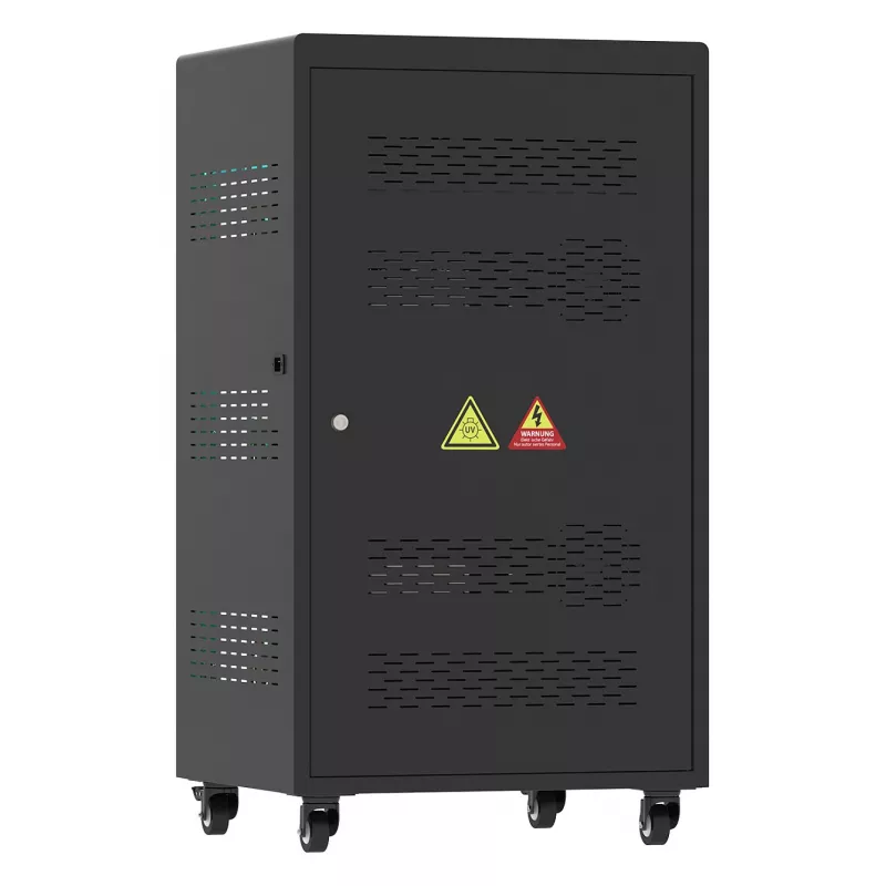 GoodConnections ANTARES PRO N36C sülearvutite laadimiskäru kuni 15,6 inch USB-C 65W port PD3.0 UVC desinfitseerimine must