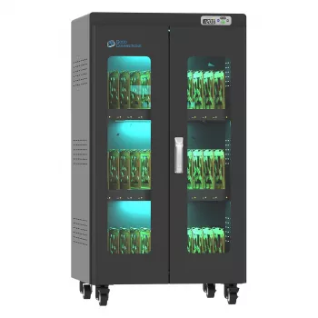 GoodConnections ANTARES PRO N36C sülearvutite laadimiskäru kuni 15,6 inch USB-C 65W port PD3.0 UVC desinfitseerimine must