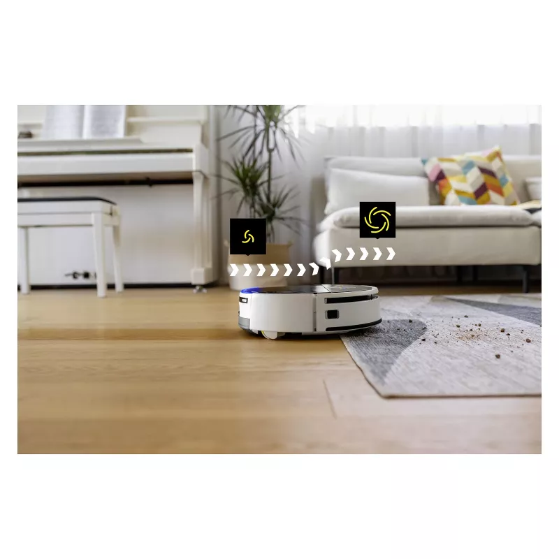 Kärcher RVF 7 Comfort Robotic Tolmuimeja, Kotita, Valge, 150 min Tööaeg