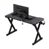 HUZARO Hero 2.3 RGB mängulaud - 1200x600mm, must, Carbon Flex, RGB LED, fikseeritud kõrgus