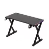 HUZARO Hero 2.3 RGB mängulaud - 1200x600mm, must, Carbon Flex, RGB LED, fikseeritud kõrgus