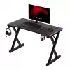 HUZARO Hero 2.3 RGB mängulaud - 1200x600mm, must, Carbon Flex, RGB LED, fikseeritud kõrgus