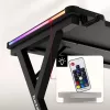 HUZARO Hero 2.3 RGB mängulaud - 1200x600mm, must, Carbon Flex, RGB LED, fikseeritud kõrgus