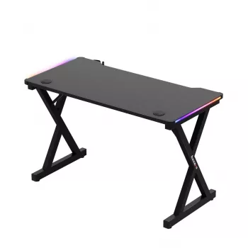 HUZARO Hero 2.3 RGB mängulaud - 1200x600mm, must, Carbon Flex, RGB LED, fikseeritud kõrgus