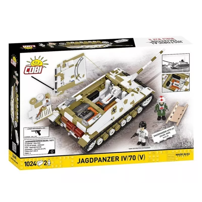 COBI KLOCKI Historical Collection Jagdpanzer IV/70 (V) (Sd.Kfz.162/1) Ehitusklotside Komplekt 1024 tk