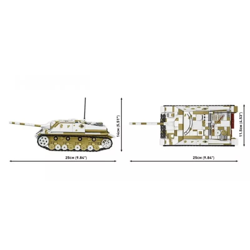 COBI KLOCKI Historical Collection Jagdpanzer IV/70 (V) (Sd.Kfz.162/1) Ehitusklotside Komplekt 1024 tk