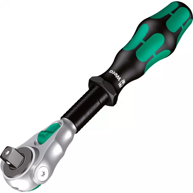 Wera 9722 C Zyklop 1/2 tolli pöörd- ja pesakomplekt, 31-osaline, vahtsisend töökoja kärule, must/hall