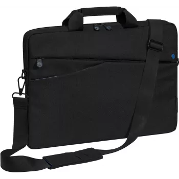 PEDEA FASHION Notebook Messenger Bag 17.3 inch Black/Blue
