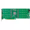 HighPoint Rocket 1508 8x M.2 Port to PCIe 4.0 x16 NVMe HBA C liidesekaart