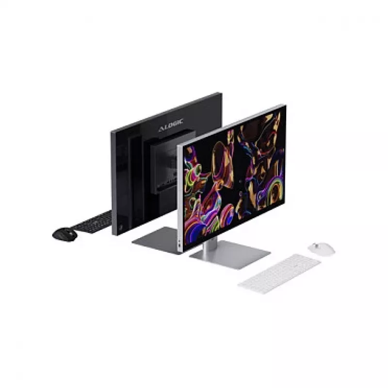 ALOGIC ASPEKT 32 Inch 4K UHD Matte Docking Monitor Silver