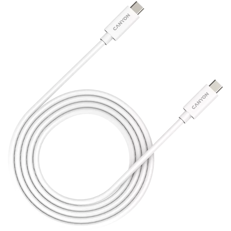 CANYON UC-42 USB4 Type-C to Type-C kaabel 240W 20Gbps 2m Valge