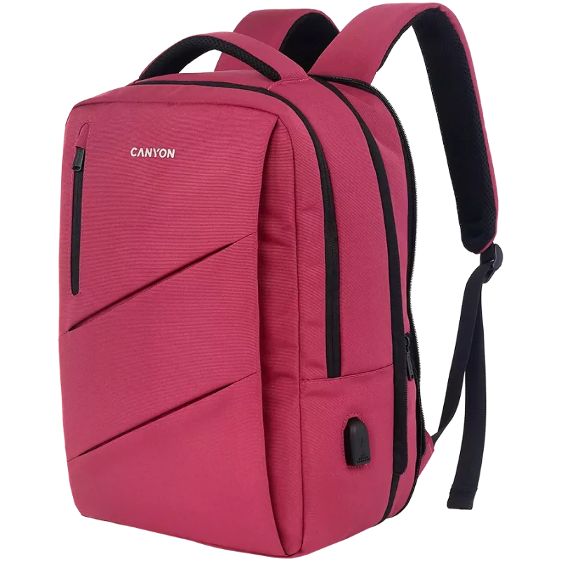 CANYON Seljakott BPE-5 Urban USB 15.6 tolli Punane