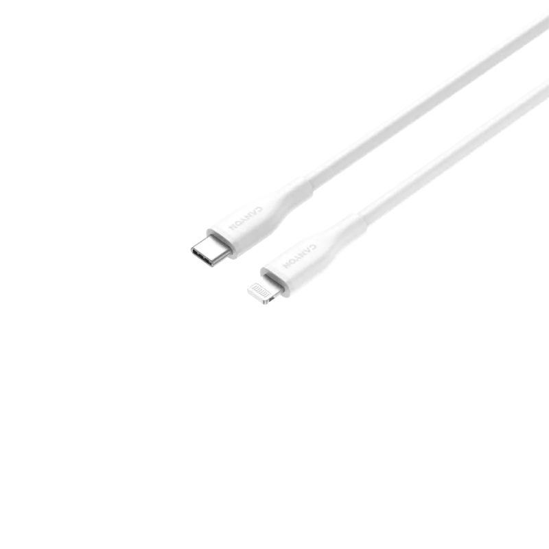 Canyon CLNM60SC10 USB-C to Lightning kaabel 1m 60W MFi silikoon valge