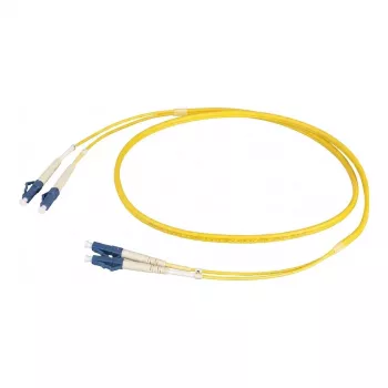 EFB-Elektronik Duplex Jumper LC-LC 9/125µm OS2 LSZH Yellow 1.5m Fiber Optic Patch Cable