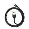 Baseus Cafule Lightning to USB-A kaabel 1m must/kuld
