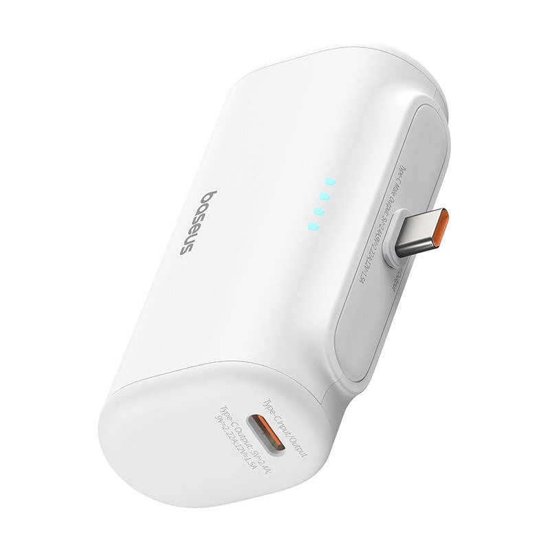 Baseus Compact 5000mAh 20W USB-C Power Bank White