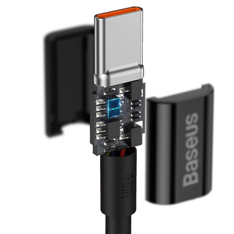 Baseus Superior USB-C to USB-C kaabel 1m Must 100W Kiirlaadimine ja Andmesünkroonimine
