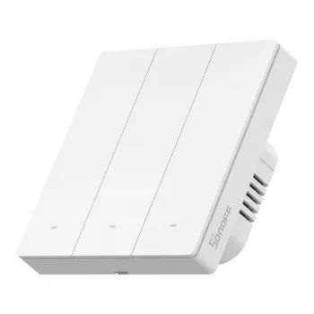 SONOFF M5-3C-86W WiFi Matter Smart Wall Switch (3-kanaliline) Valge