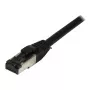 Synergy21 Patch Cable RJ45, CAT8.1 2000MHz, 0.25m, Black, S-STP (S/FTP), TPE/LSZH (SuperFlex), AWG26