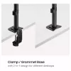 Equip Dual Monitor Desk Mount 17-32 inch 360° Articulating 10kg Black