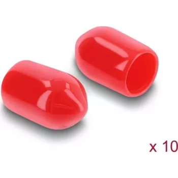 Delock Tolmukork SMA-emane pistikule, 10 tk, silikoon, punane (60912)