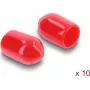 Delock Tolmukork SMA-emane pistikule, 10 tk, silikoon, punane (60912)