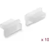 Delock Tolmukate HDMI-A emase pordi jaoks, 10 tk, silikoon, läbipaistev (87423)