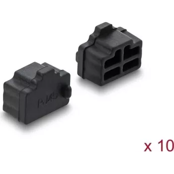 Delock RJ45 tolmukate 10 tk silikoon must (87547)