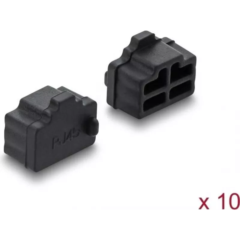 Delock RJ45 tolmukate 10 tk silikoon must (87547)