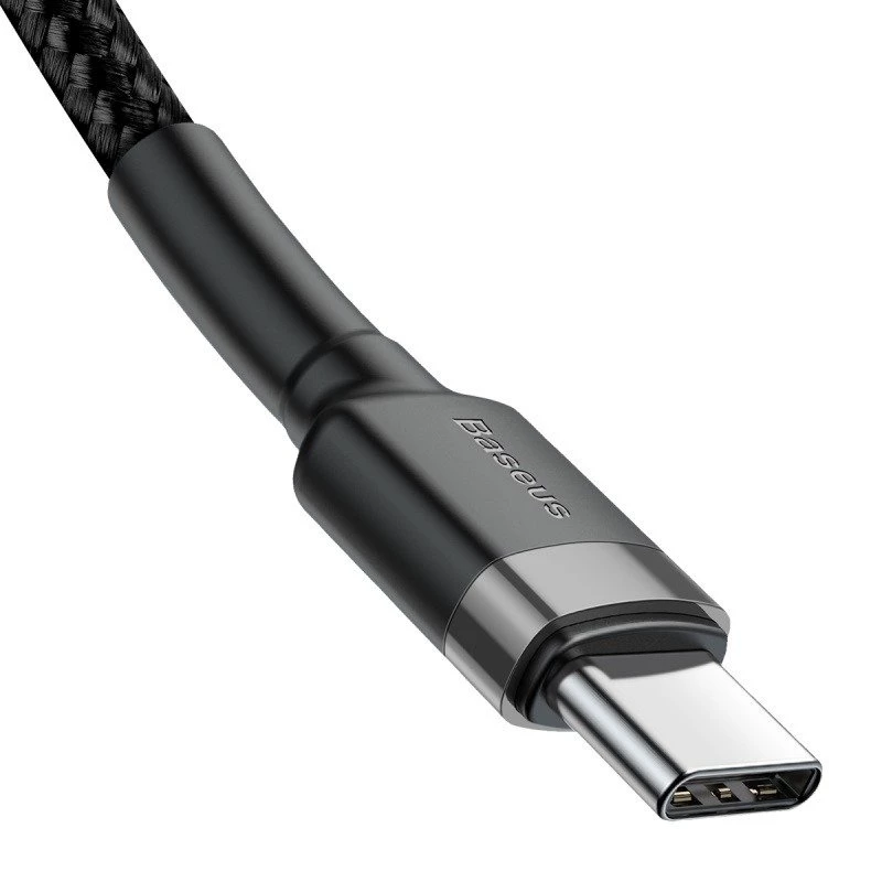 Baseus Cafule USB-C to USB-C kaabel PD 2.0 QC 3.0 60W 1m (Must/Hall)