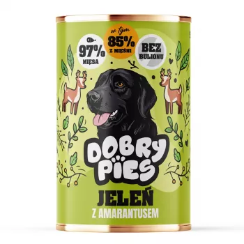 DOBRY PIES Hirveliha amarandiga märg koeratoit 400g