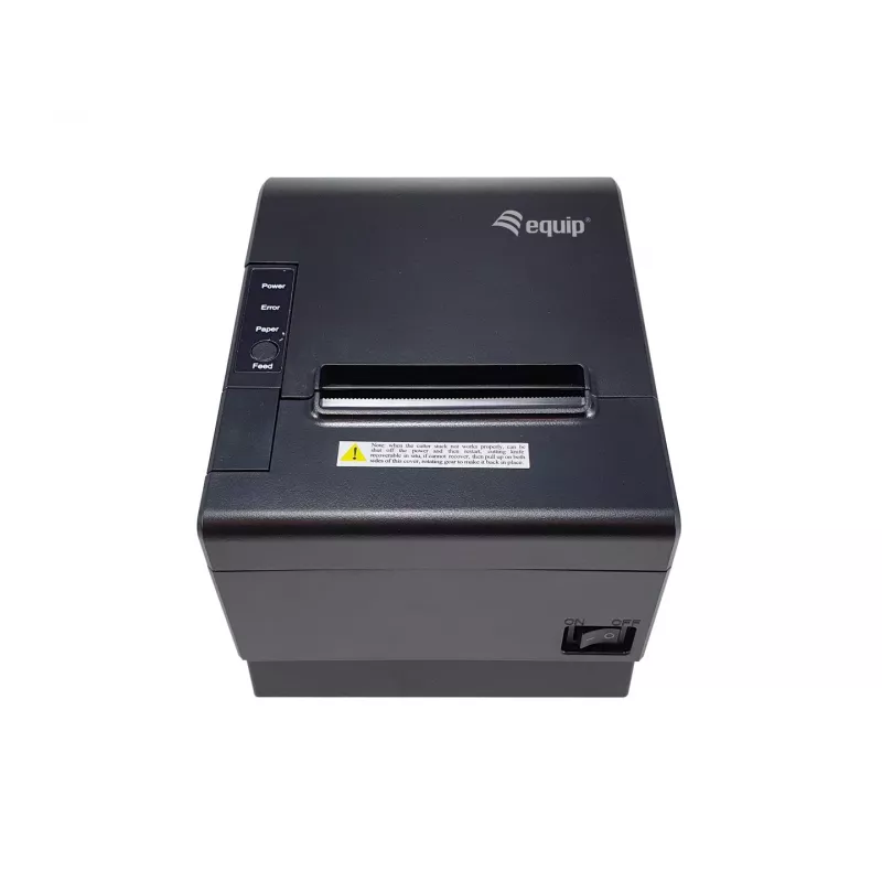 Equip 58/80mm termiline POS-kviitungiprinter automaatse lõikuriga, USB/Bluetooth/WiFi/kassasahtli ühendus, must