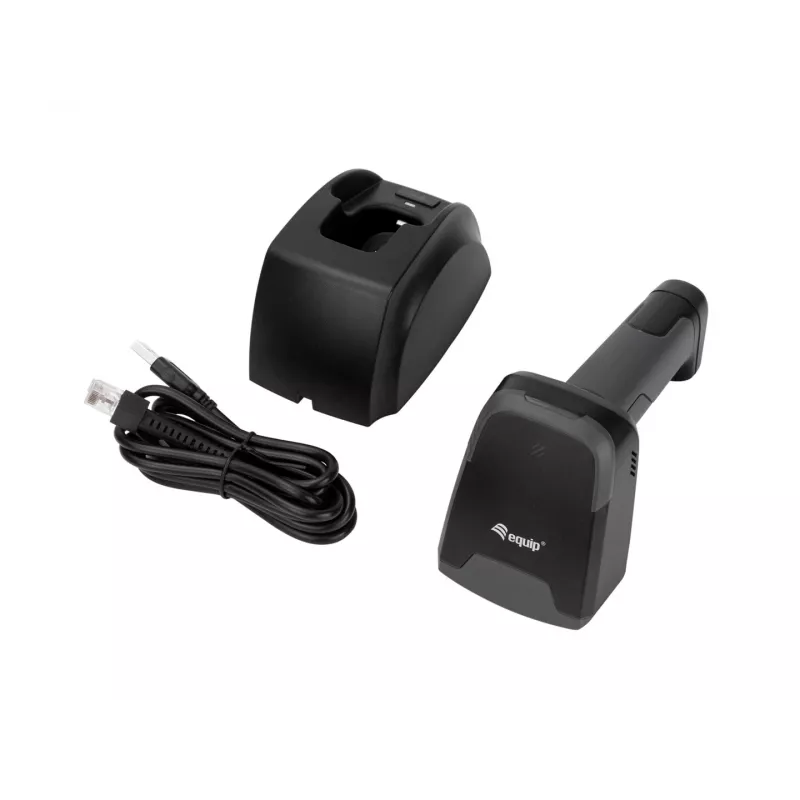 Equip 2D vöötkoodiskanner Laser Traadita/2.4GHz+BT+USB Hall