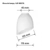 Activejet Lambivarju Nikita Valge Tekstiilkangas Silindriline E27 300mm