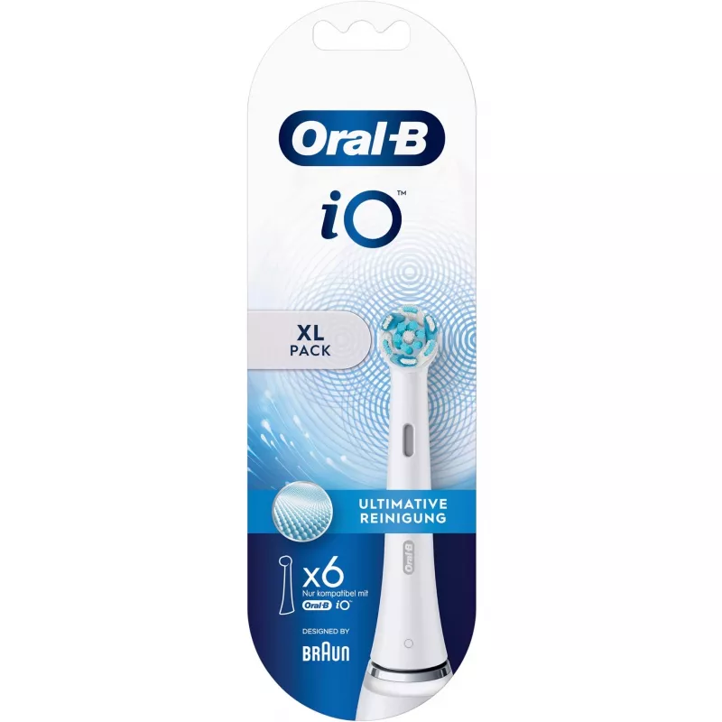 Oral-B iO Ultimate Clean harjapead valge, 6 tk. Lisahambaharjapead