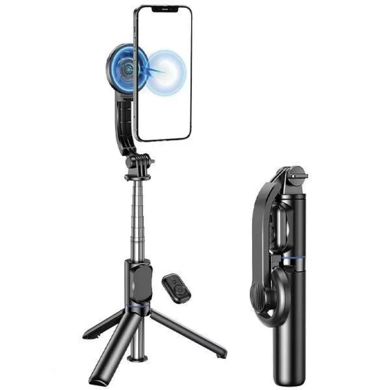 AWEI X51 Magnetiline Selfie Kepp Statiiv Must