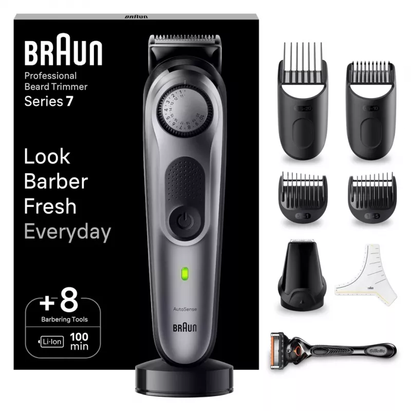Braun BT7420 Habemeajaja - Mitmeotstarbeline Trimmer - Must/Hall
