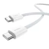 Baseus Superior USB C to USB C andmekaabel 1 m 30 W Valge