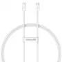 Baseus Superior USB C to USB C andmekaabel 1 m 30 W Valge