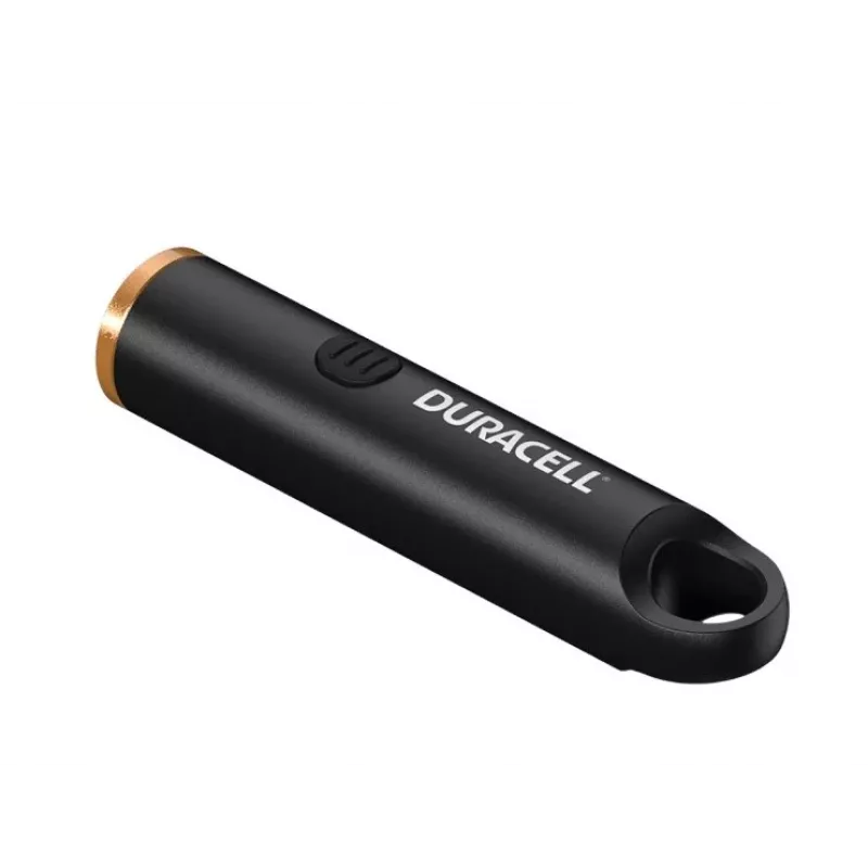 Duracell DK100R Võtmehoidja Taskulamp 100 Luumenit Laetav Must