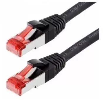Herweck Helos CAT 6 SFTP Patch-kaabel RJ-45 Isane – RJ-45 Isane 0,5 m Must