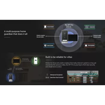 EZVIZ HP7 Pro 4K IP Video Intercom Kit with 7-Inch Touchscreen Monitor, Wi-Fi 6, Palm Scanner, Face Recognition, RFID, IP65 Door Station