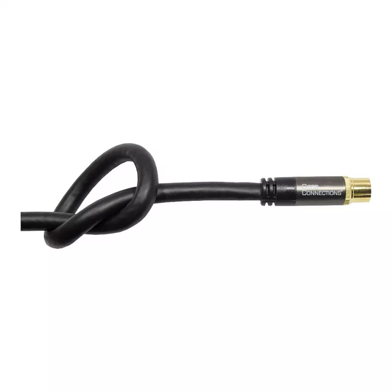 Good Connections SmartFLEX SAT antennikaabel, IEC/Coax nurkpistik pistikupessa, kullatud, neljakordselt varjestatud, 120 dB, must, 1,5 m (GC-M2072)