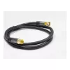 Good Connections SmartFLEX SAT antennikaabel, IEC/Coax nurkpistik pistikupessa, kullatud, neljakordselt varjestatud, 120 dB, must, 1,5 m (GC-M2072)
