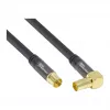 Good Connections SmartFLEX SAT antennikaabel, IEC/Coax nurkpistik pistikupessa, kullatud, neljakordselt varjestatud, 120 dB, must, 1,5 m (GC-M2072)