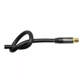 Good Connections SAT antennikaabel SmartFLEX, IEC/Coax isane nurga all emasele, kullatud, neljakordselt varjestatud, 120 dB, must, 2 m