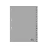 Durable A-Z Register A4 20-Tab Polypropylene Dividers Grey