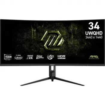 MSI MAG 342CQRFDE E20 34 tolli UWQHD 200Hz kumer mängumonitor
